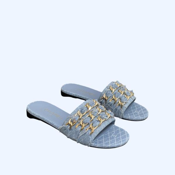 [ Chanel ] 샤넬 골드 체인 뮬