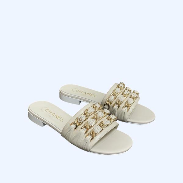 [ Chanel ] 샤넬 골드 체인 뮬