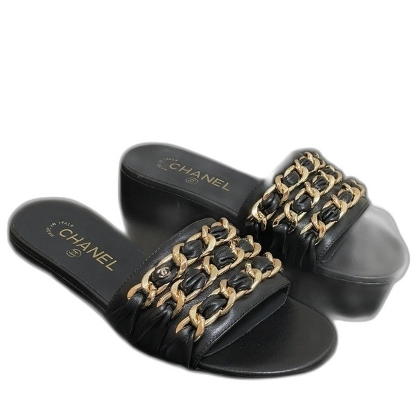 [ Chanel ] 샤넬 골드 체인 뮬