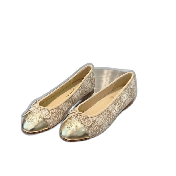 [ 샤넬 ] 트위드 발레리나 플랫