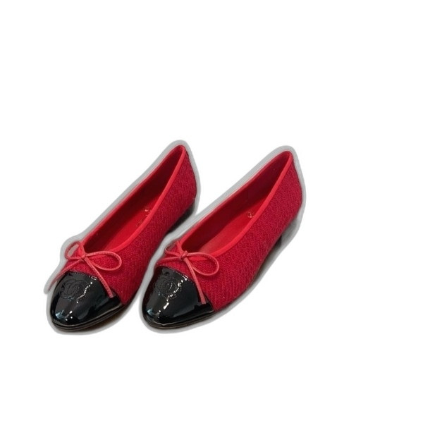 [ 샤넬 ] 트위드 발레리나 플랫