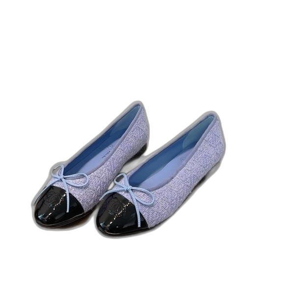 [ 샤넬 ] 트위드 발레리나 플랫