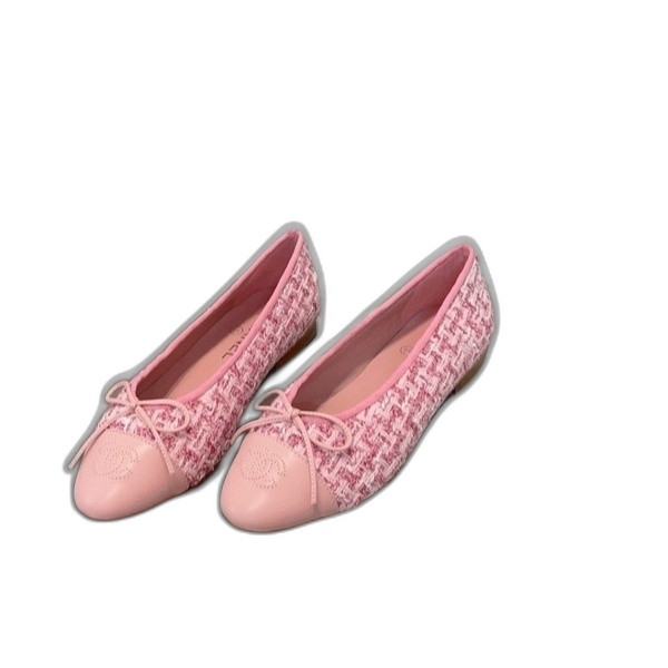 [ 샤넬 ] 트위드 발레리나 플랫