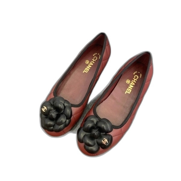 [ Chanel ] 샤넬 까멜리아 플랫 슈즈