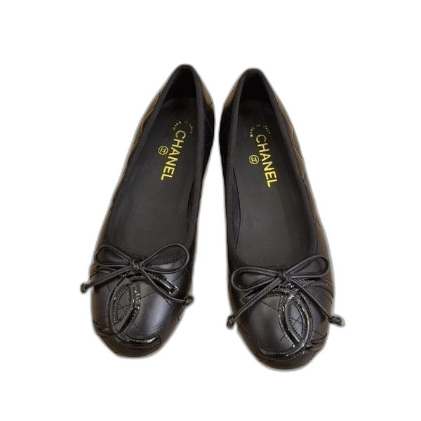 [ Chanel ] 샤넬 깜봉 발레리나 플랫 슈즈