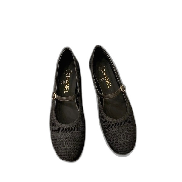 [ Chanel ] 샤넬 라피아 메리제인 플랫