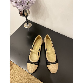 [ Chanel ] 샤넬 라피아 메리제인 플랫