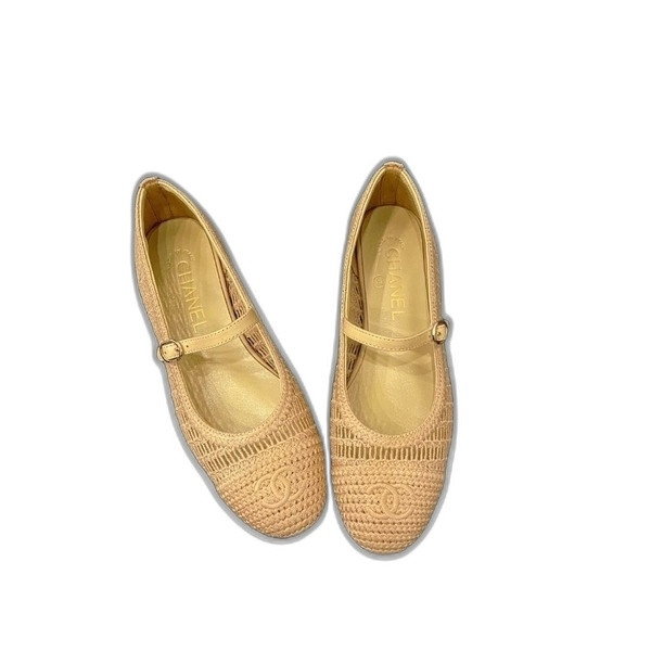 [ Chanel ] 샤넬 라피아 메리제인 플랫