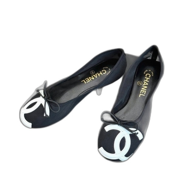 [ Chanel ] 샤넬 CC 메쉬 플랫슈즈