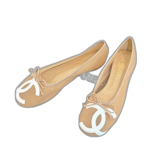 [ Chanel ] 샤넬 CC 메쉬 플랫슈즈