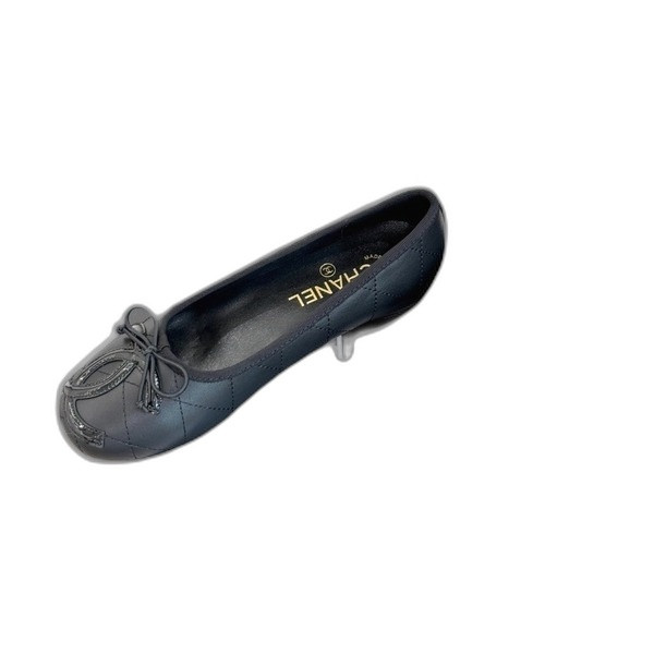 [ Chanel ] 샤넬 깜봉 퀼팅 플랫슈즈