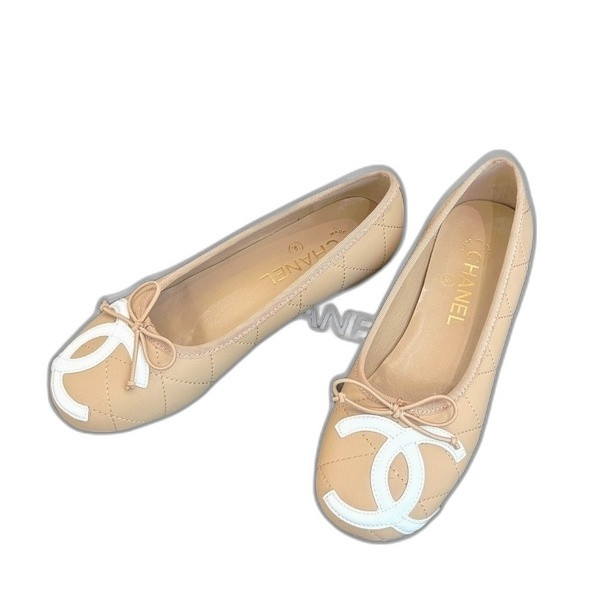 [ Chanel ] 샤넬 깜봉 퀼팅 플랫슈즈