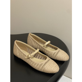 [ Chanel ] 샤넬 라피아 플랫 슈즈