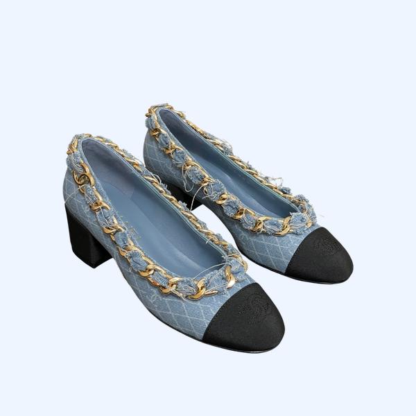 [ Chanel ] 샤넬 체인 메리제인 힐