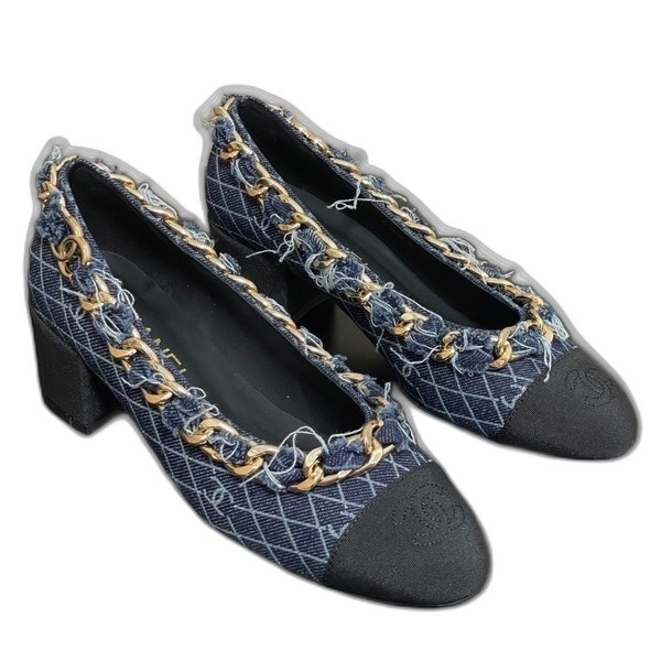 [ Chanel ] 샤넬 체인 메리제인 힐