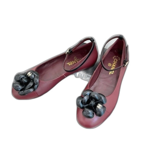 [ Chanel ] 샤넬 까멜리아 스트랩 메리제인