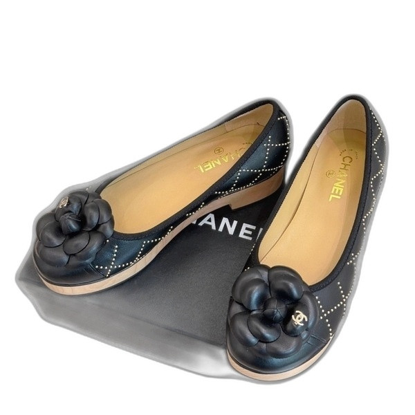 [ Chanel ] 샤넬 까멜리아 통굽 메리제인