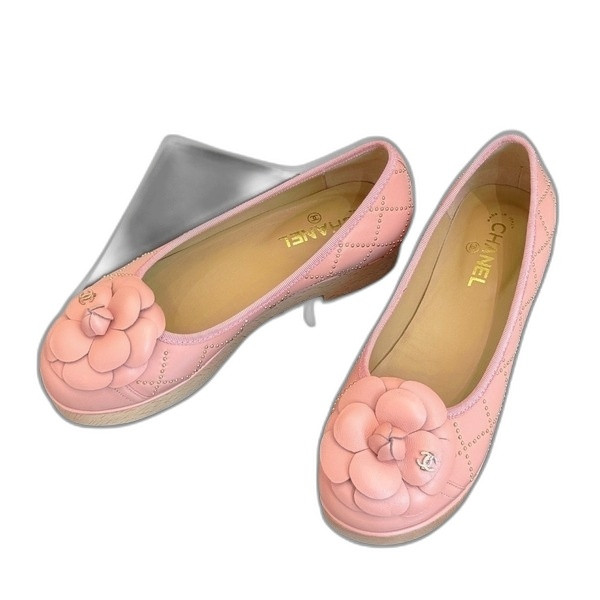 [ Chanel ] 샤넬 까멜리아 통굽 메리제인