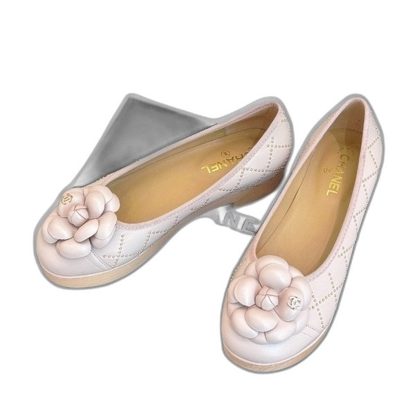 [ Chanel ] 샤넬 까멜리아 통굽 메리제인