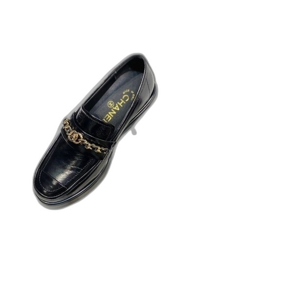 [ 샤넬 ] CC 로고 힐 로퍼