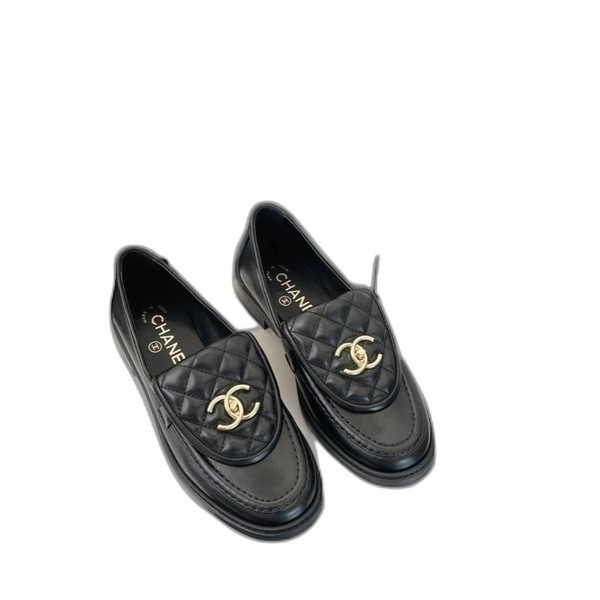 [ 샤넬 ] 뉴 퀼팅 블랙 버클  버클 로퍼