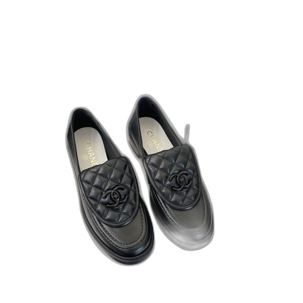 [ 샤넬 ] 뉴 퀼팅 블랙 버클 버클 로퍼