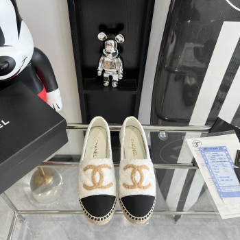 [ 샤넬 ] CC 로고 에스파듀 로퍼