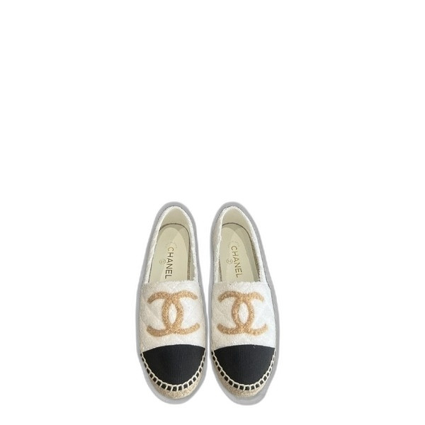 [ 샤넬 ] CC 로고 에스파듀 로퍼