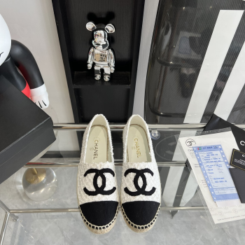 [ 샤넬 ] CC 로고 에스파듀 로퍼