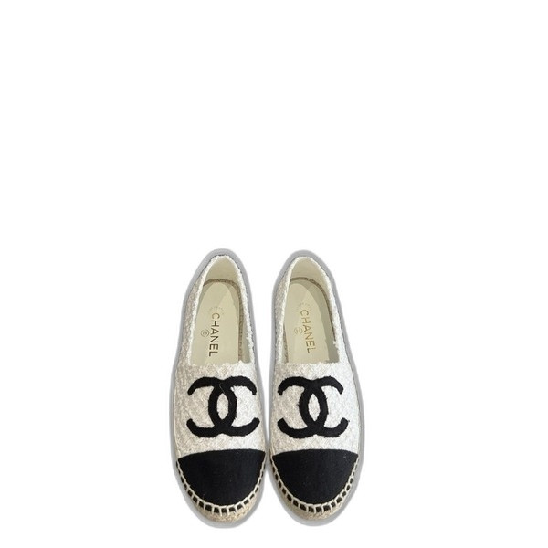 [ 샤넬 ] CC 로고 에스파듀 로퍼