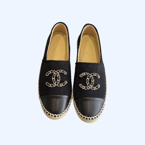 [ 샤넬 ] CC 로고 에스파듀 로퍼