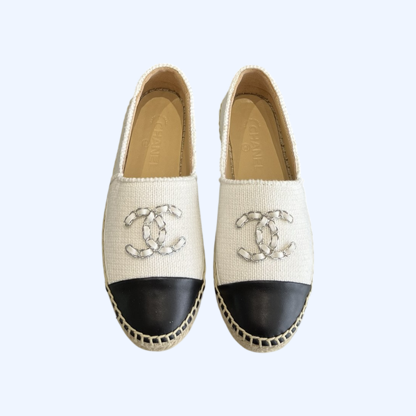 [ 샤넬 ] CC 로고 에스파듀 로퍼