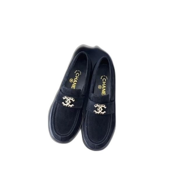 [ Chanel ] 샤넬 CC 스웨이드 모카신