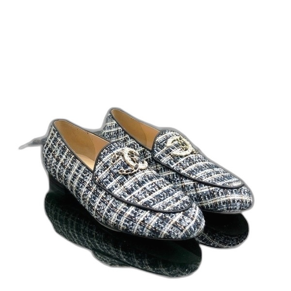 [ 샤넬 ] 2025 CC로고 트위드 로퍼