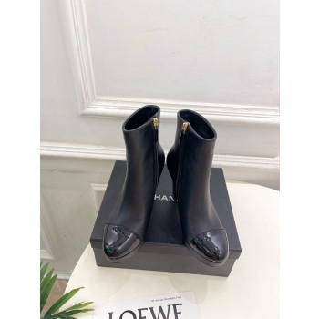 [ Chanel ] 샤넬 가죽 앵클 부츠