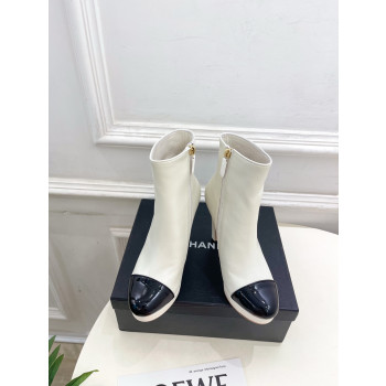 [ Chanel ] 샤넬 가죽 앵클 부츠