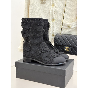 [ Chanel ] 샤넬 플라워 레이스 부츠