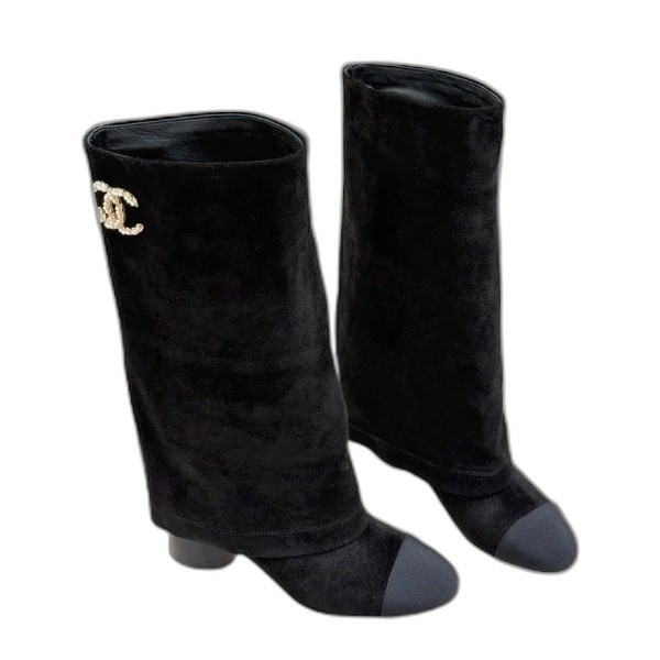 [ Chanel ] 샤넬 진주 CC 롱 부츠
