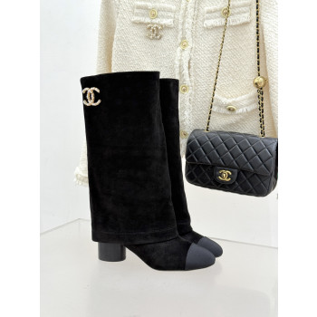 [ Chanel ] 샤넬 진주 CC 롱 부츠