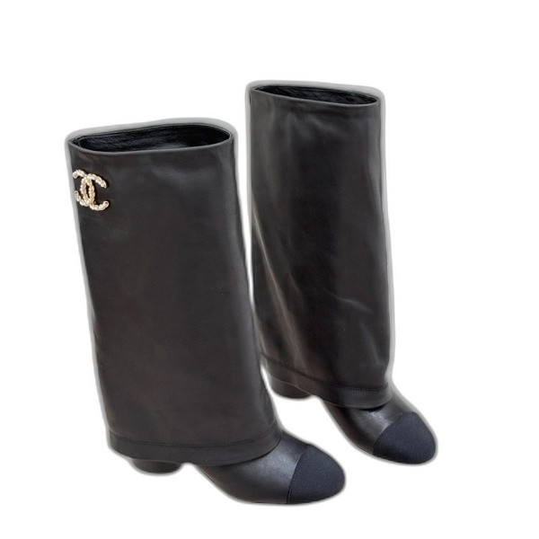 [ Chanel ] 샤넬 진주 CC 롱 부츠