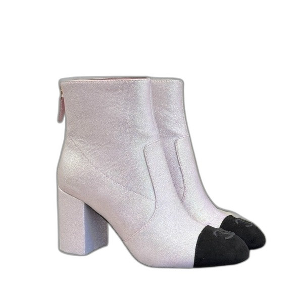 [ Chanel ] 샤넬 통굽 앵클 부츠