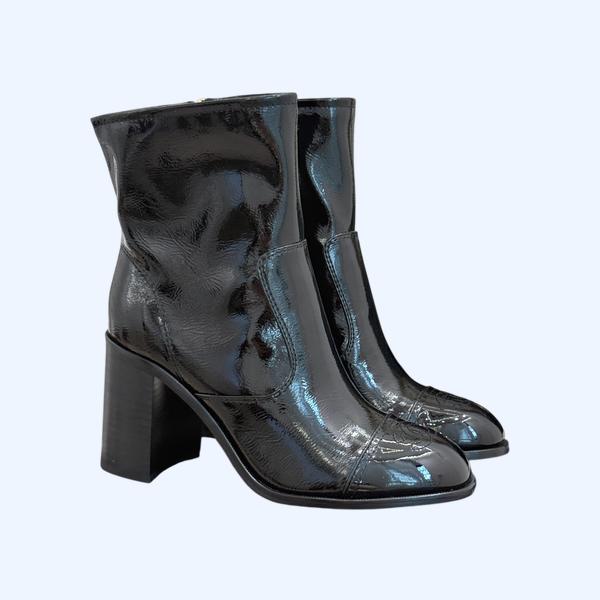 [ Chanel ] 샤넬 배색 통굽 부츠