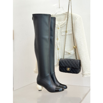 [ Chanel ] 샤넬 CC 진주 굽 부츠
