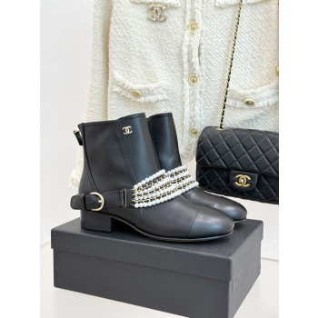 [ Chanel ] 샤넬 진주 체인 부츠