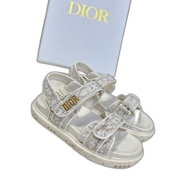 [ 디올 ] 25ss Dioract 벨크로 샌들