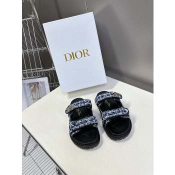 [ 디올 ] 25ss Dioract 벨크로 슬라이드 뮬