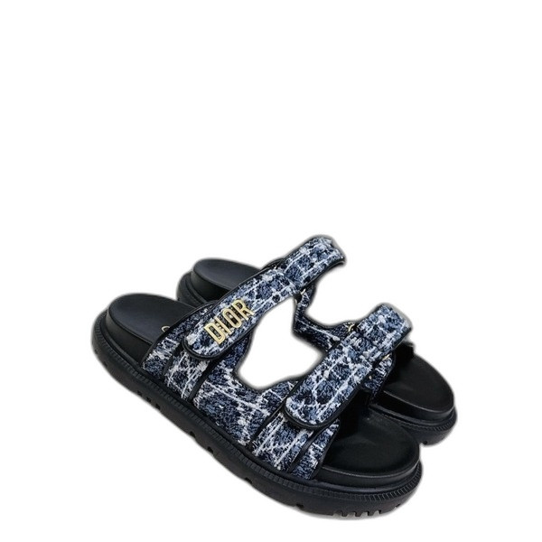 [ 디올 ] 25ss Dioract 벨크로 슬라이드 뮬