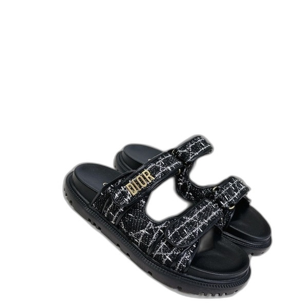 [ 디올 ] 25ss Dioract 벨크로 슬라이드 뮬