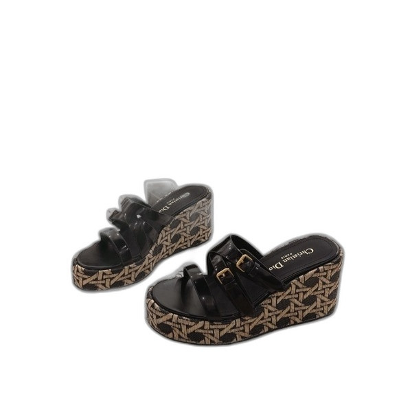 [ Dior ] 디올 L'Amazone 웨지힐 뮬