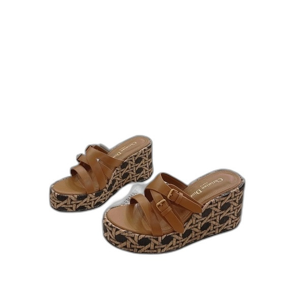 [ Dior ] 디올 L'Amazone 웨지힐 뮬